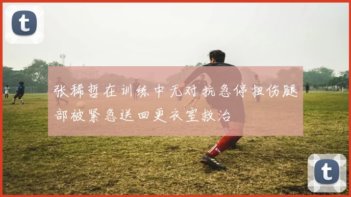 张稀哲在训练中无对抗急停扭伤腿部被紧急送回更衣室救治