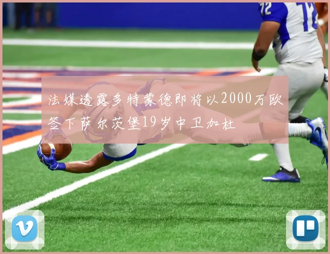 法媒透露多特蒙德即将以2000万欧签下萨尔茨堡19岁中卫加杜